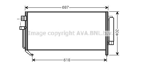 AVA QUALITY COOLING Конденсатор, кондиционер SU5060D